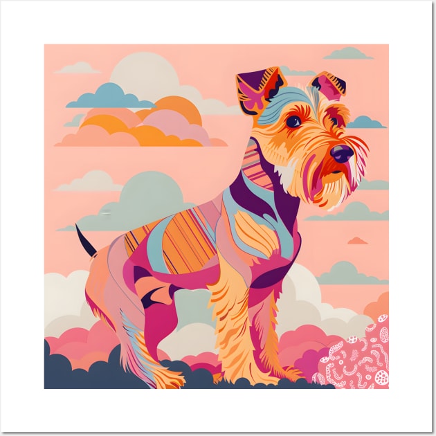 Welsh Terrier in 70's Wall Art by NatashaCuteShop